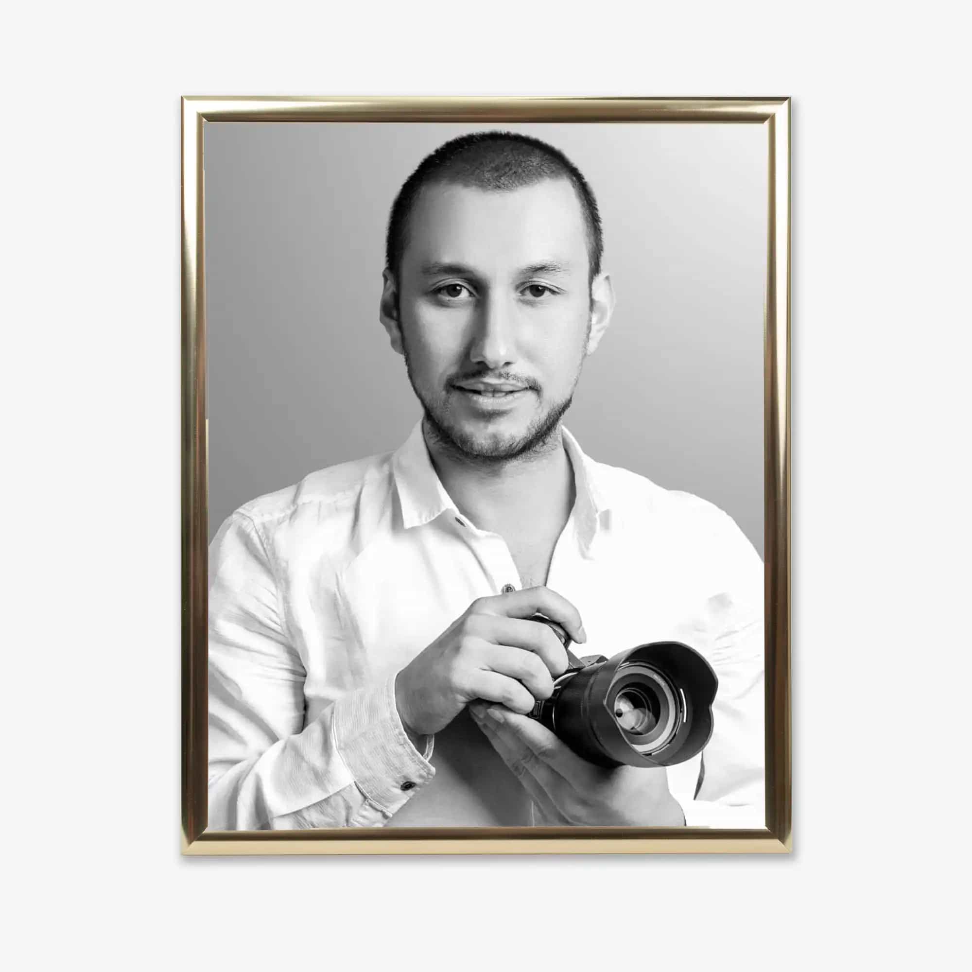 Aluminium Frame, EMA 200gsm Fine Art Print, No Mount / No Mat, Perspex Glaze, 25 x 25cm / 10 x 10"