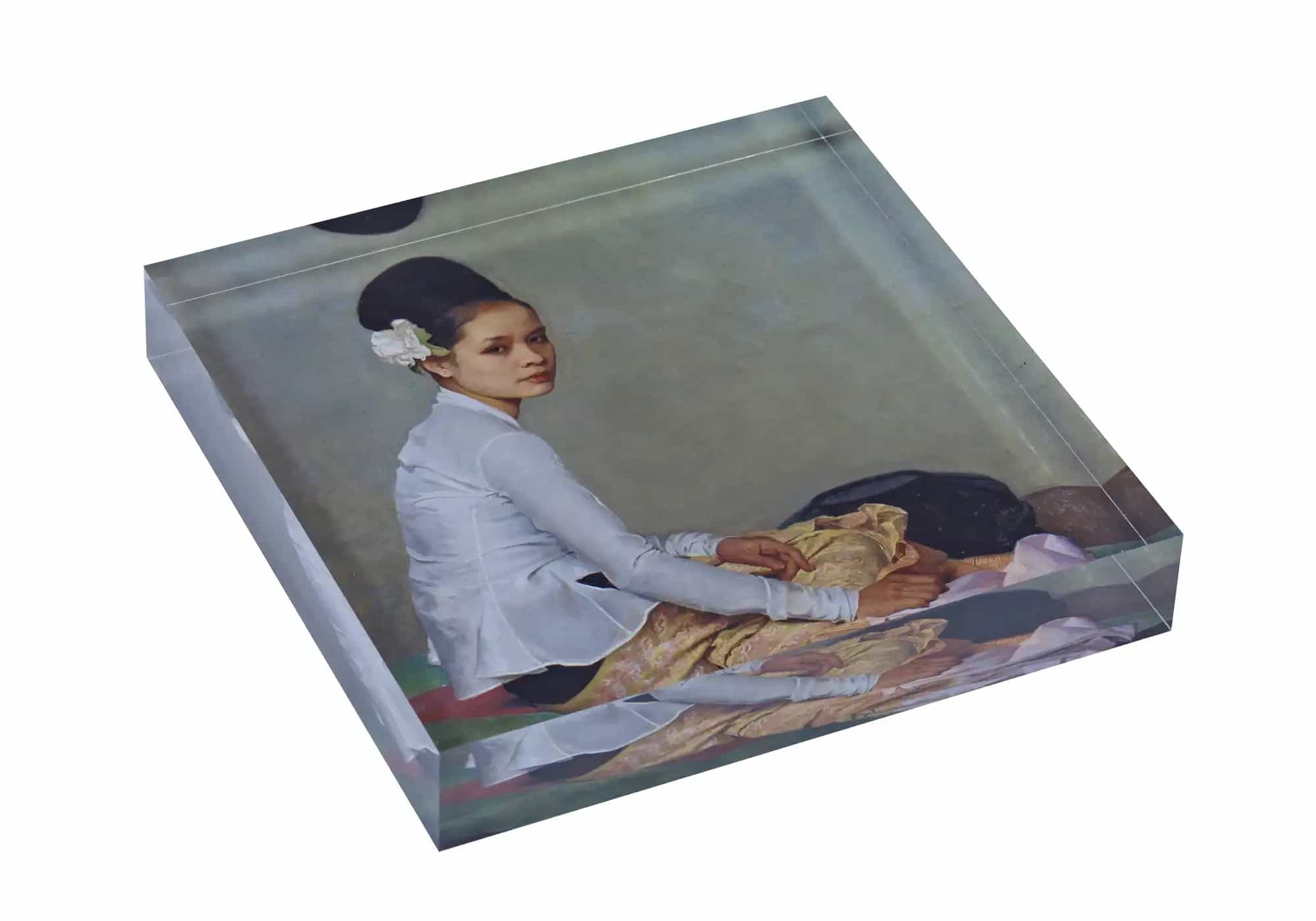 Acrylic prism with transparent background, 25mm acrylic block, 8x8" / 20x20cm [requires transparent png] 4