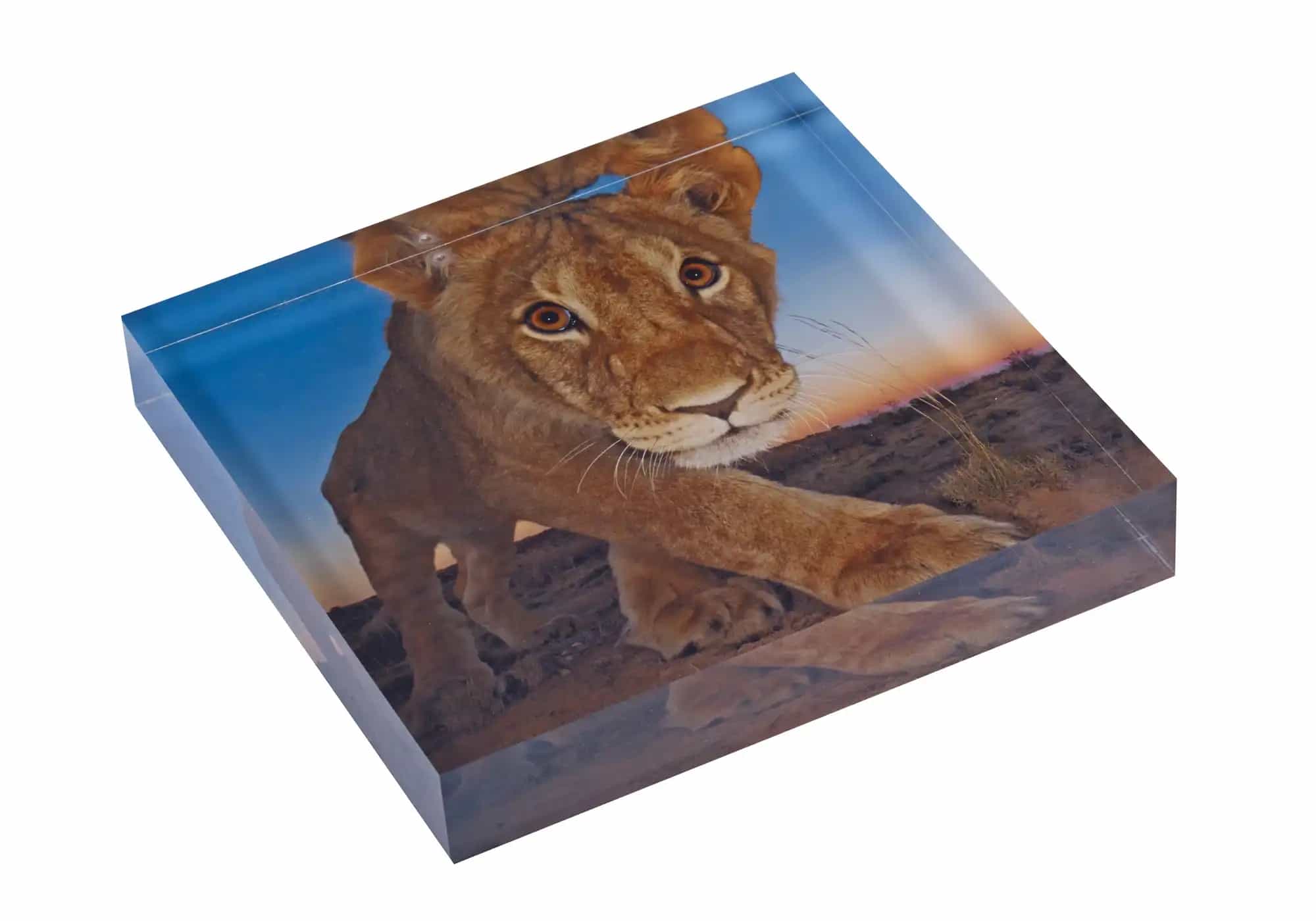 Acrylic prism with transparent background, 25mm acrylic block, 8x8" / 20x20cm [requires transparent png] 5