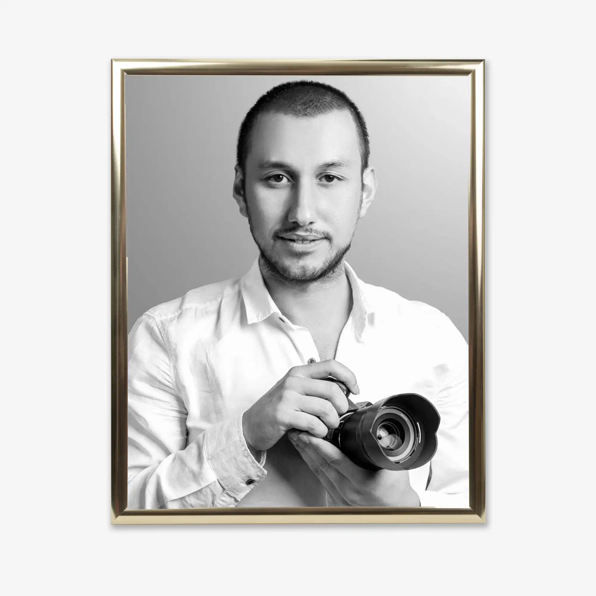 Aluminium Frame, EMA 200gsm Fine Art Print, No Mount / No Mat, Perspex Glaze, 25 x 25cm / 10 x 10" - Photo 1