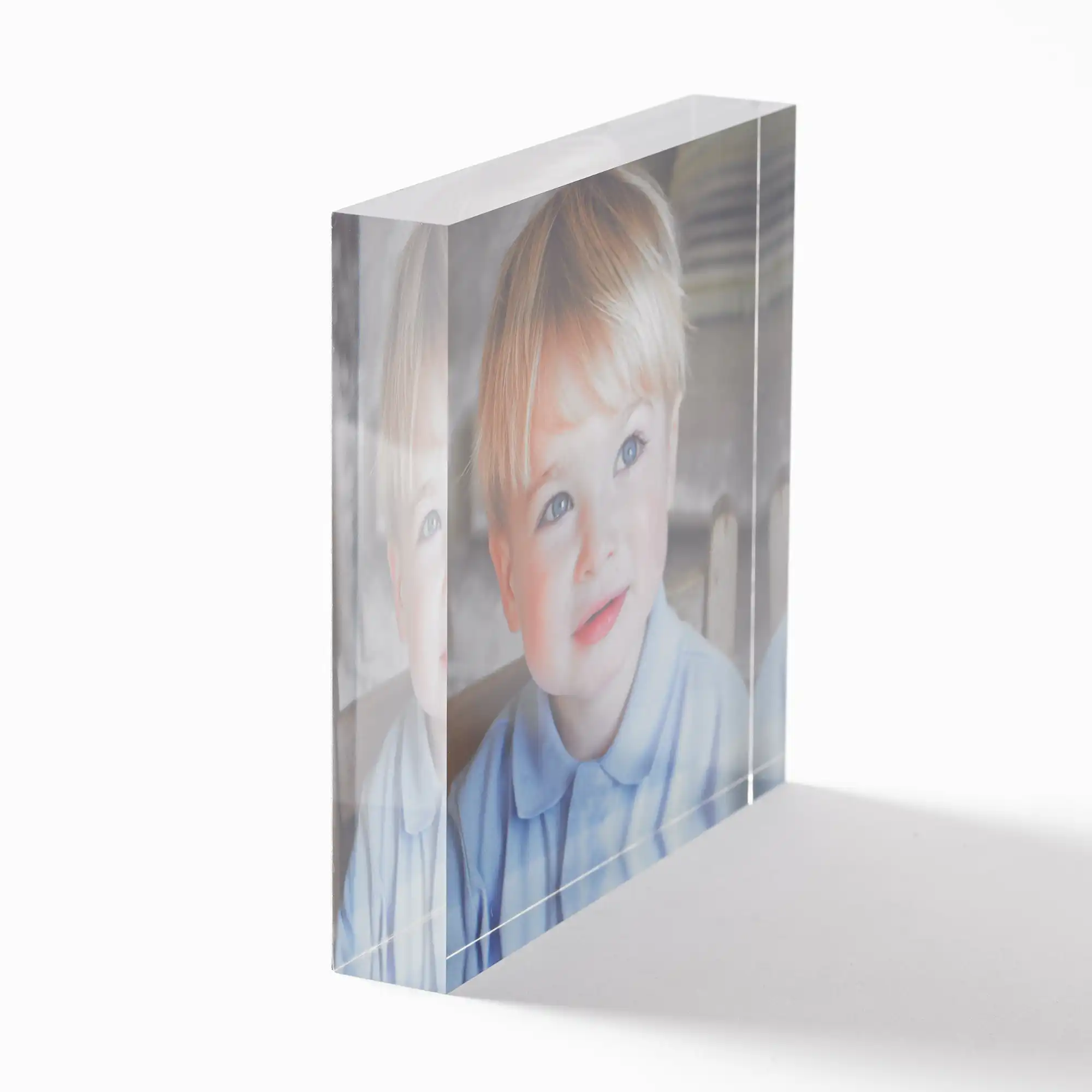 Acrylic prism with transparent background, 25mm acrylic block, 8x8" / 20x20cm [requires transparent png] - Photo 1