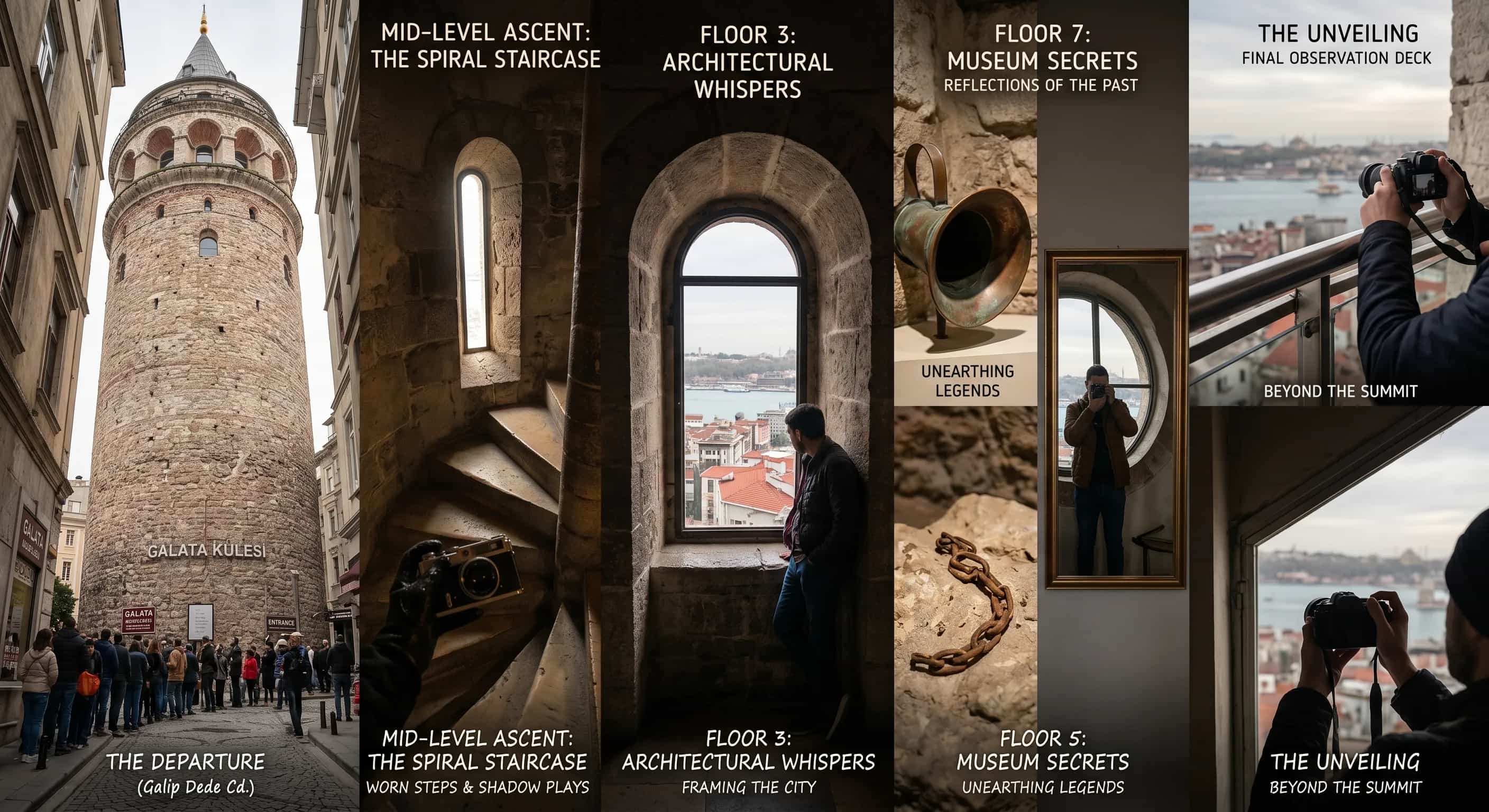 Más allá de la Cima: Revelando Joyas Fotográficas Ocultas al Subir la Torre Gálata, Estambul Turquía