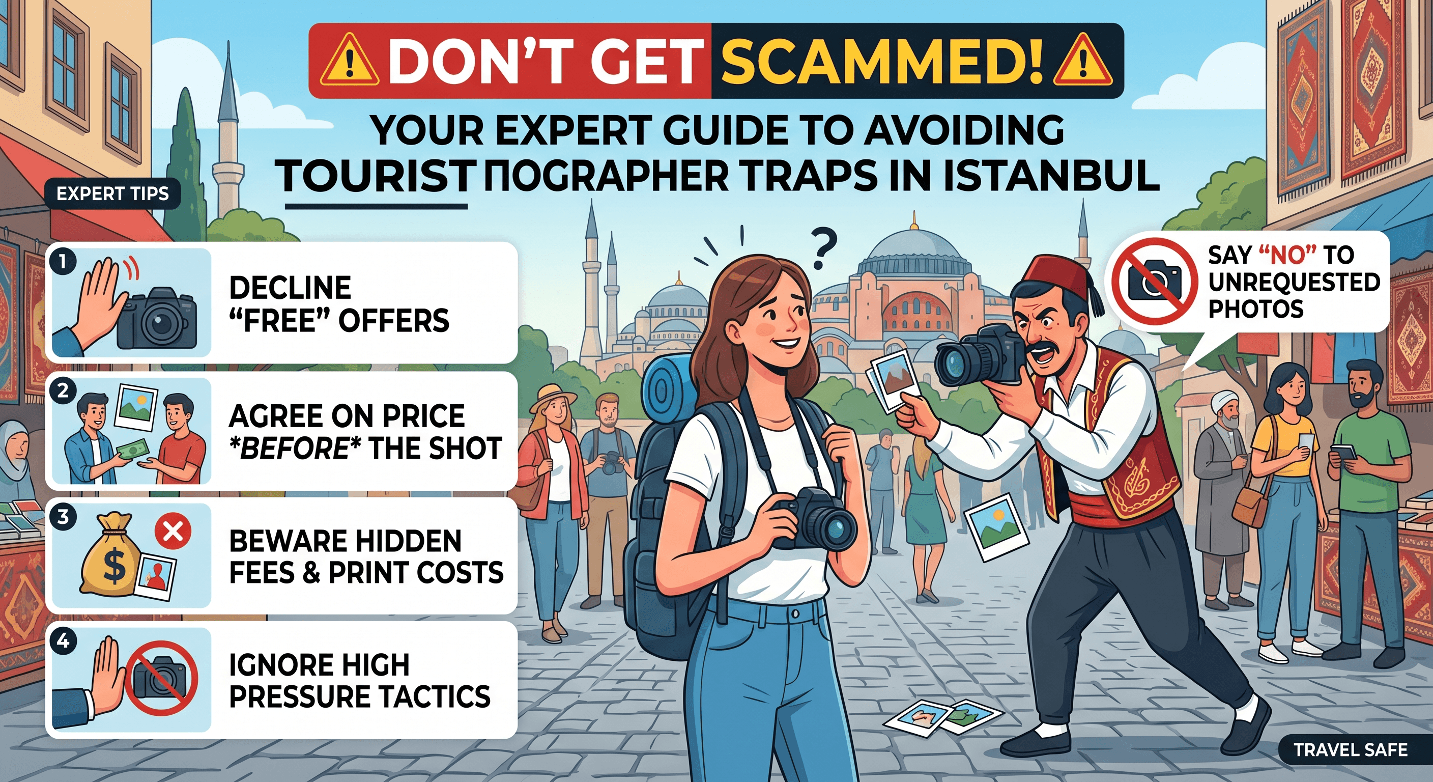 Lassen Sie sich nicht abzocken! Ihr Expertenleitfaden zur Vermeidung von Touristenfotografen-Fallen in Istanbul