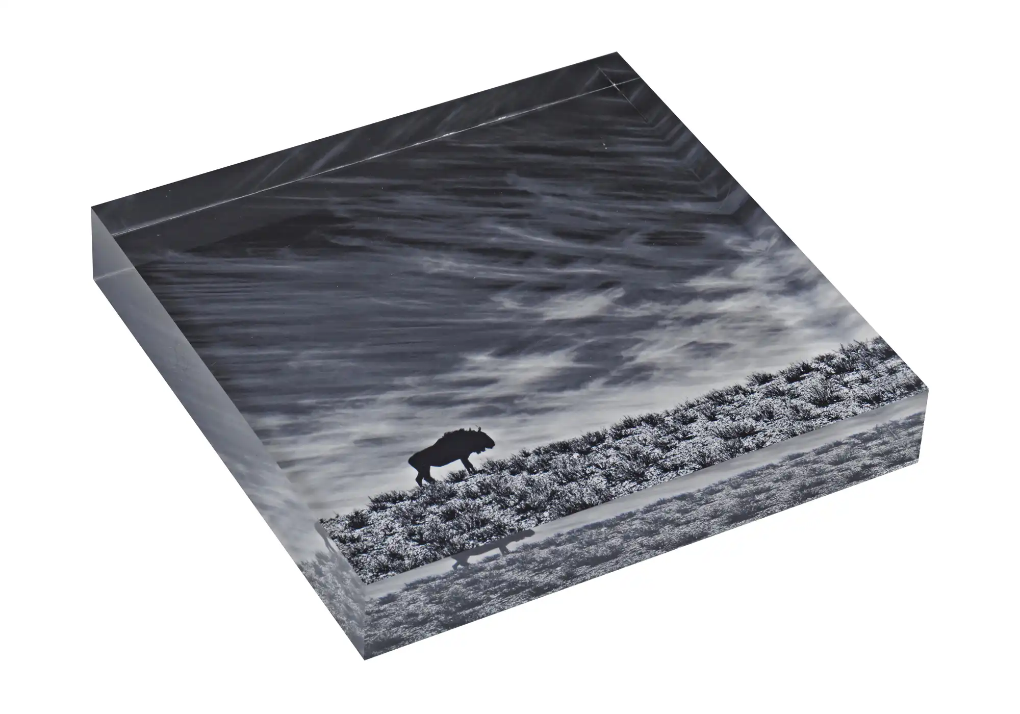 Acrylic prism with transparent background, 25mm acrylic block, 8x8" / 20x20cm [requires transparent png] - Photo 6