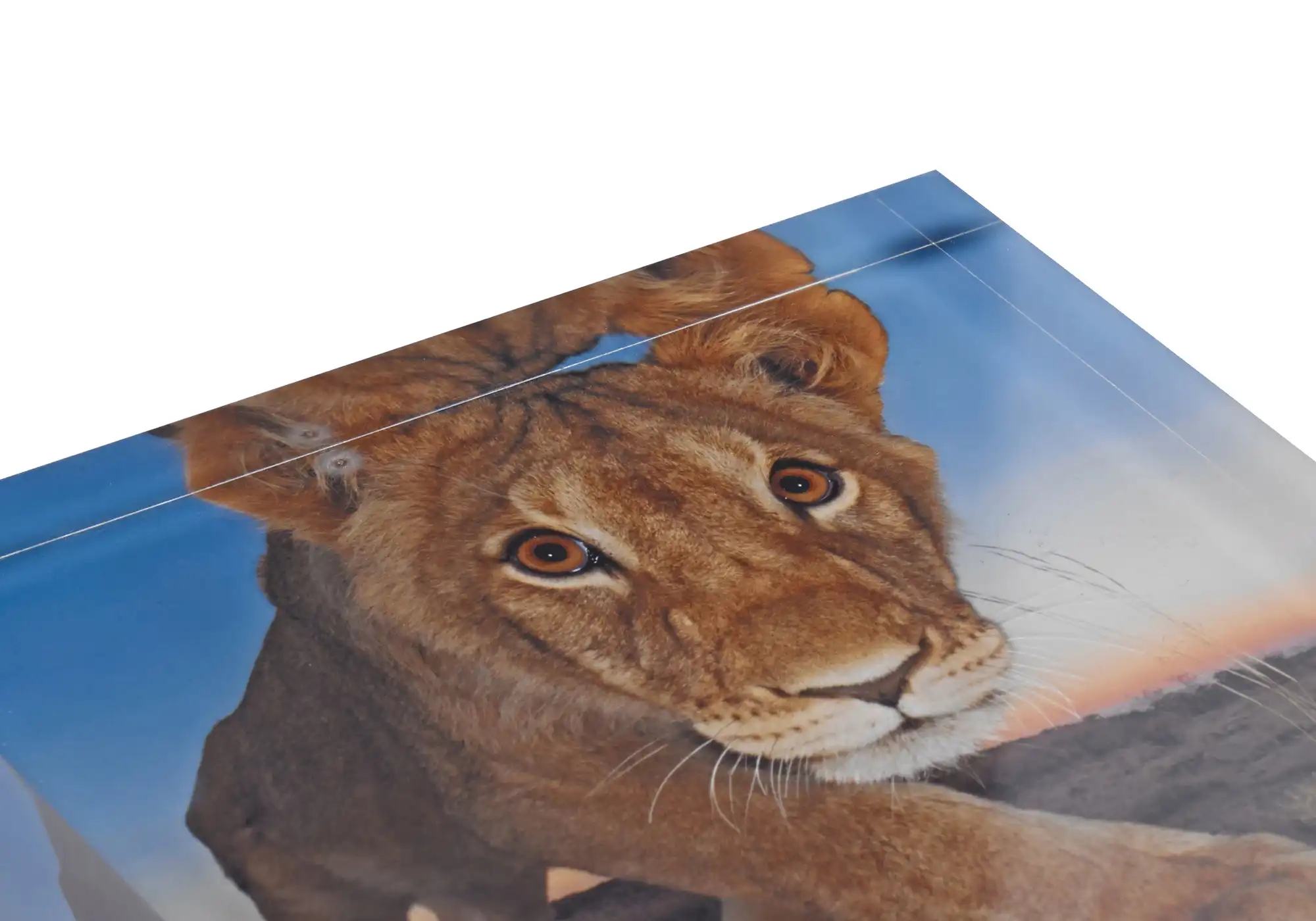 Acrylic prism with transparent background, 25mm acrylic block, 8x8" / 20x20cm [requires transparent png] - Photo 9